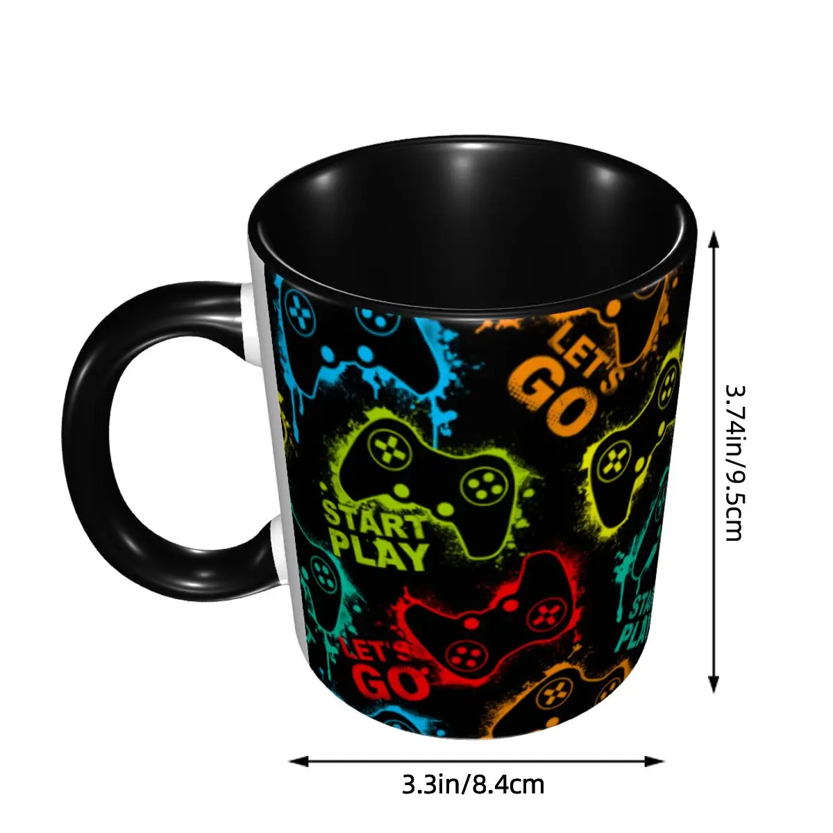 Game Controller Mugs Custom Gamer Gift Coffee Ceramic Mug Cup Creative Gift