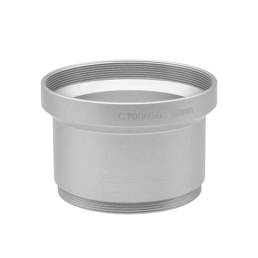 52mm Lens Adapter Tube For Olmpus SP-500 C-740 C-750 Lens Protector Exension Tube Black/Sliver
