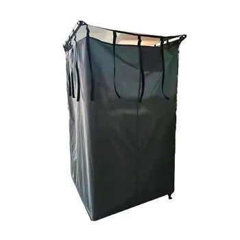 Hot Sale Aluminum Shell Shower Tent Privacy Car Side Shower Enclosure with LED Light for Outdoor Camping Change Room