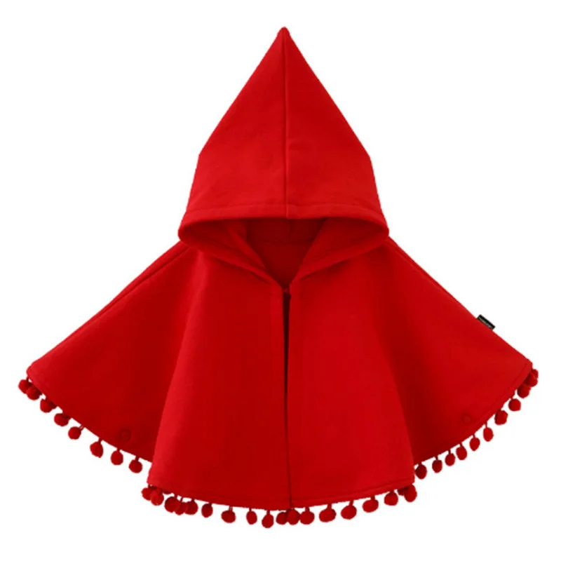 1 2 3 4 5 Years Baby Girl Cloak Spring Autumn Infant Toddler Child Princess Hooded Cape Baby Jacket Birthday Gifts Kids Clothes