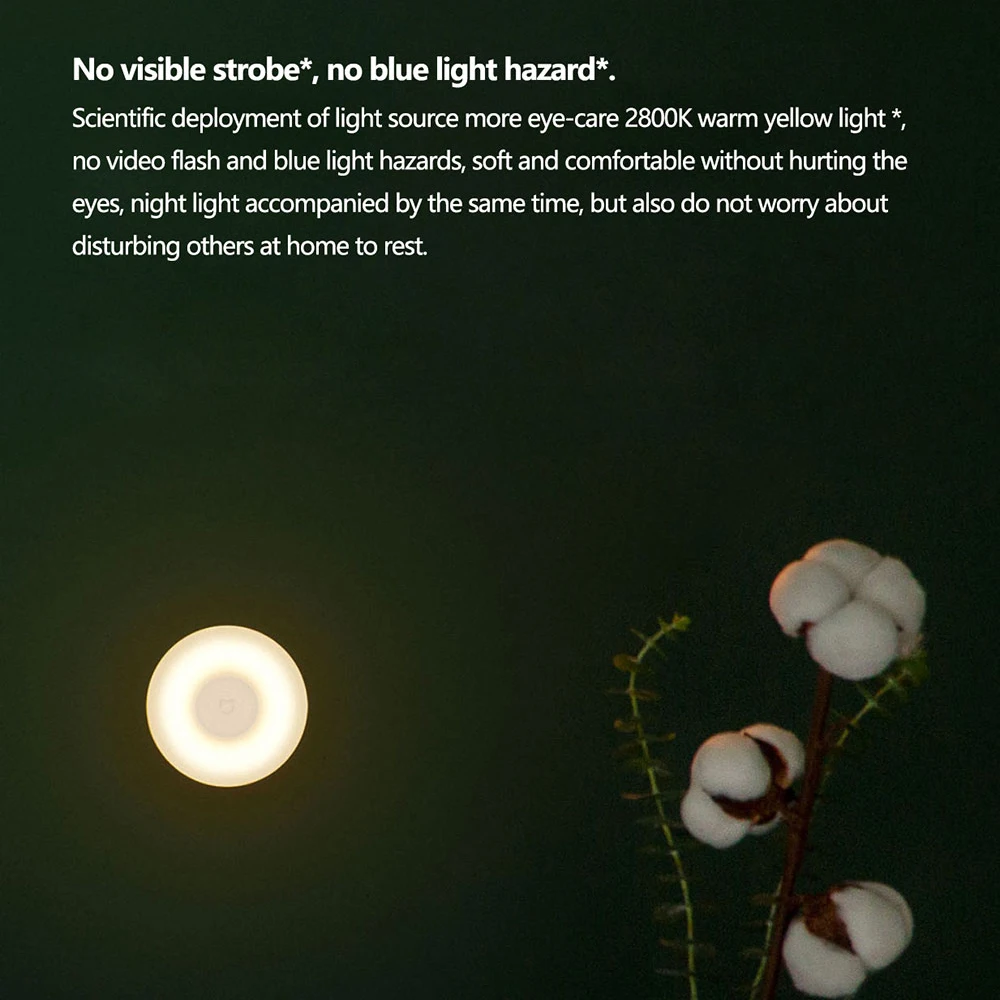 Mijia Night Light 2 Version Motion Sensor Adjustable Brightness Smart Human Light Sensor Night Lamp Bedroom