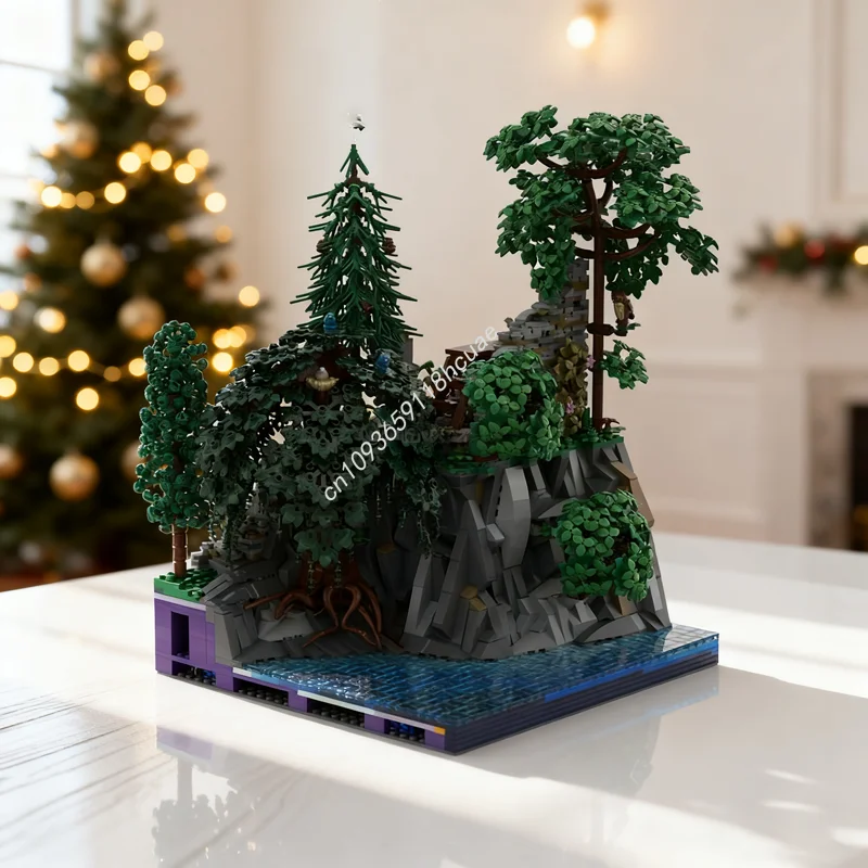 

3359 шт. MOC Castle Hohengeroldseck Tower ruins Модель Строительные блоки Архитектура Сборная игрушка DIY Кирпич Рождественский подарок на день рождения