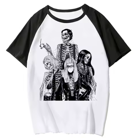 Maneskin Tee women funny Y2K Japanese t shirt girl streetwear comic 2000s clothes