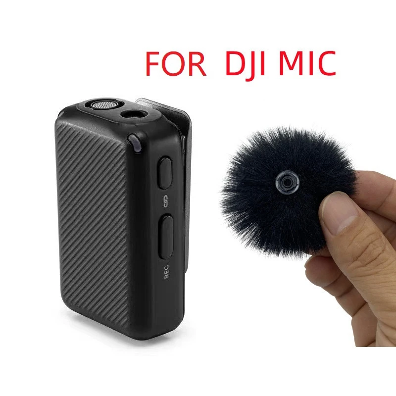 Microfono Parabrezza Vento Shield Per DJI MIC Trasmettitore Sistema Wireless 1 Pz Nero-Bianco