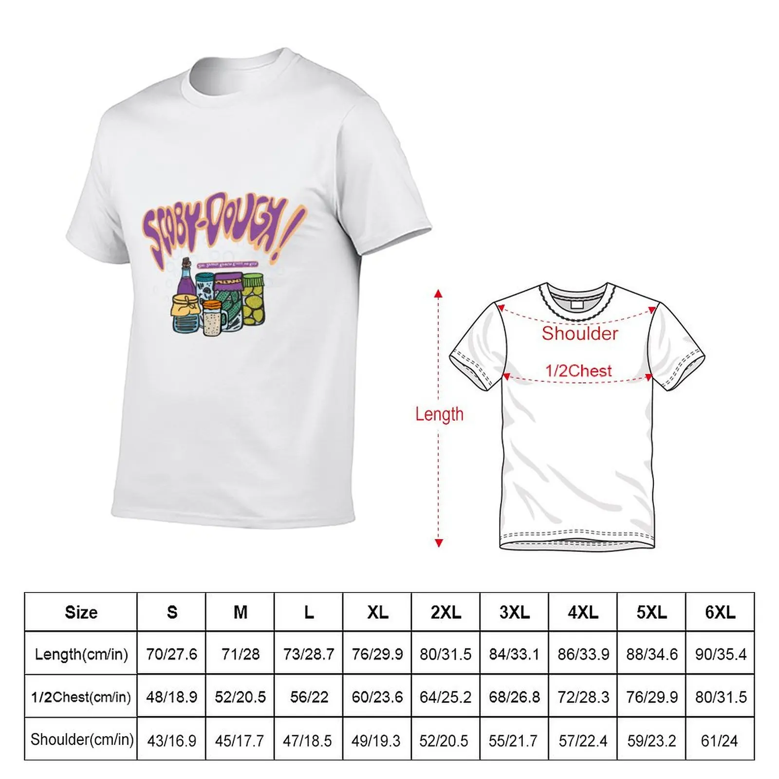 SCOBY-DOUGH THE MYSTERY OF FERMENTATION T-Shirt cotton t shirts high quality man t shirts for men T-Shirt