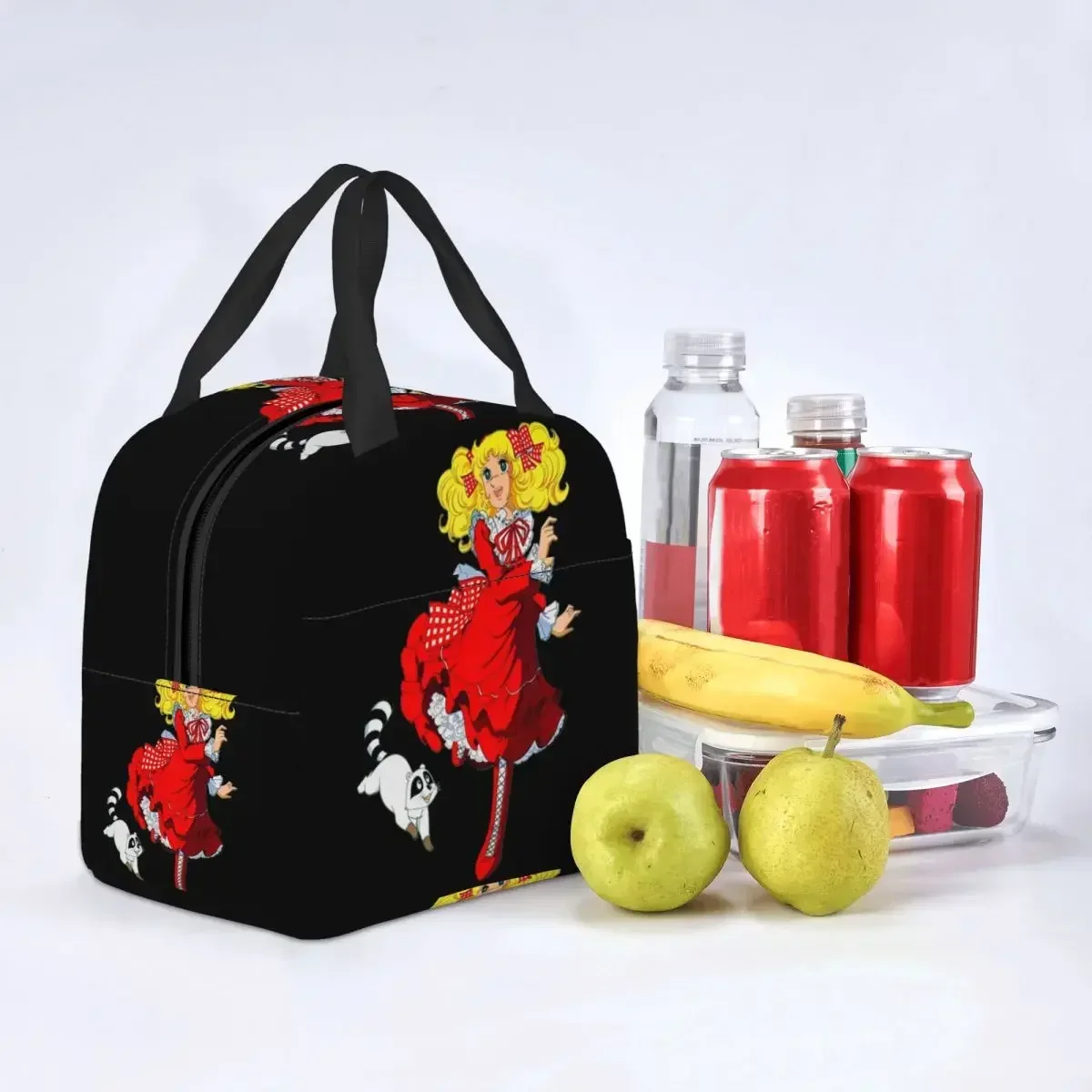 Custom Candy White And Klin Lunch Bag Men Cooler Warm Insulated Lunch Boxes Kids School Children Fruit Fresh Storage Bag