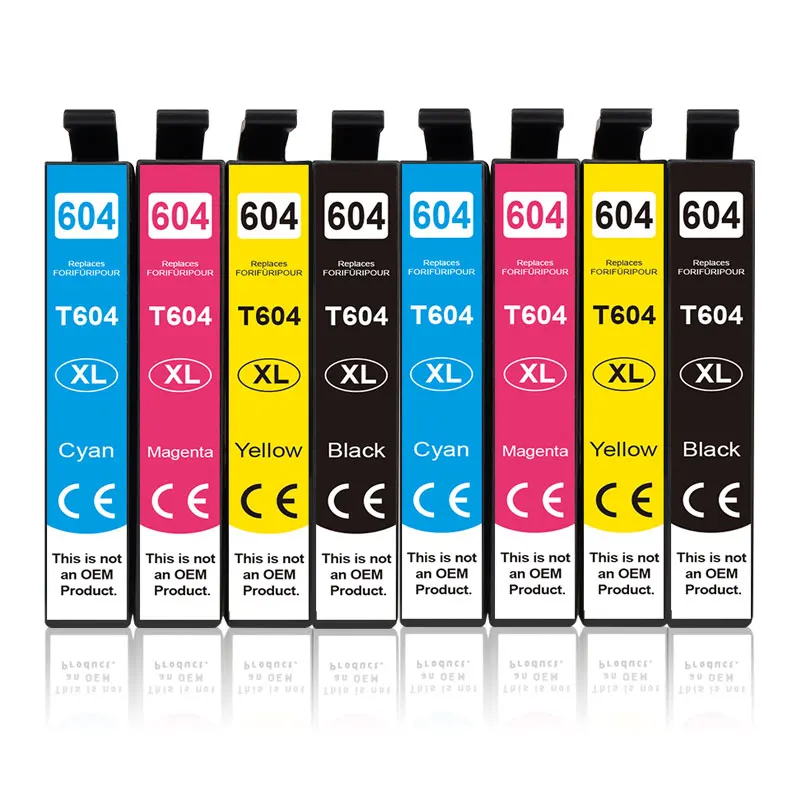 Ink Garden 604XL Tintenpatrone VOLL für Epson T 604 T604 XL mit Chip kompatibel XP 2200 2205 3200 3205 4200 4205 WF 2910 2930 2950 Drucker 6