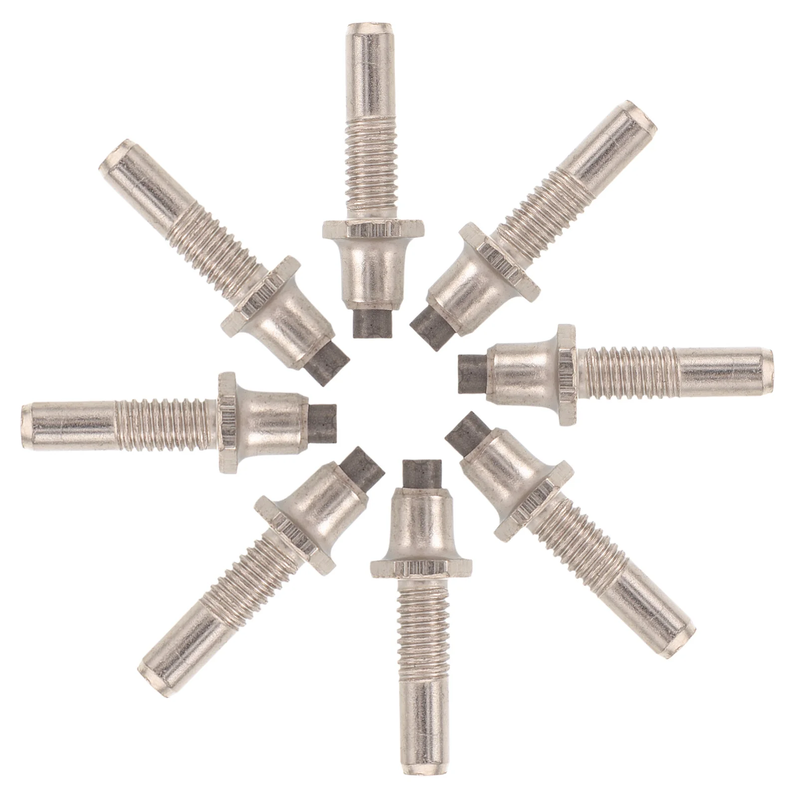 

8pcs Hiking Tungsten Steel Trekking Spike Replacement Walking Stick Ends For Mountaineering Trail Outdoor Adventure Trekking