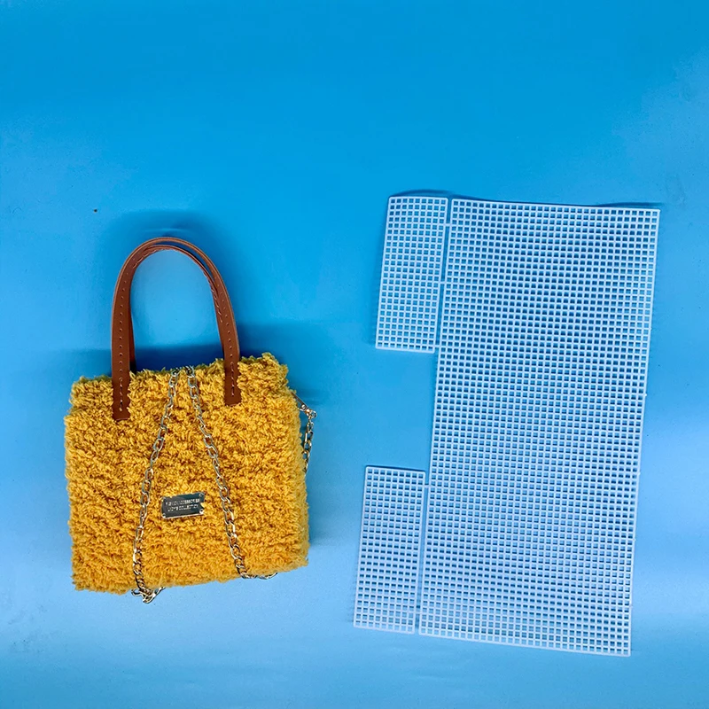 Knitting Weaving Plastic Mesh Sheet DIY Sewing Woven Bag Accessories Purse Making Supplies Crochet Projects Bag Accessories