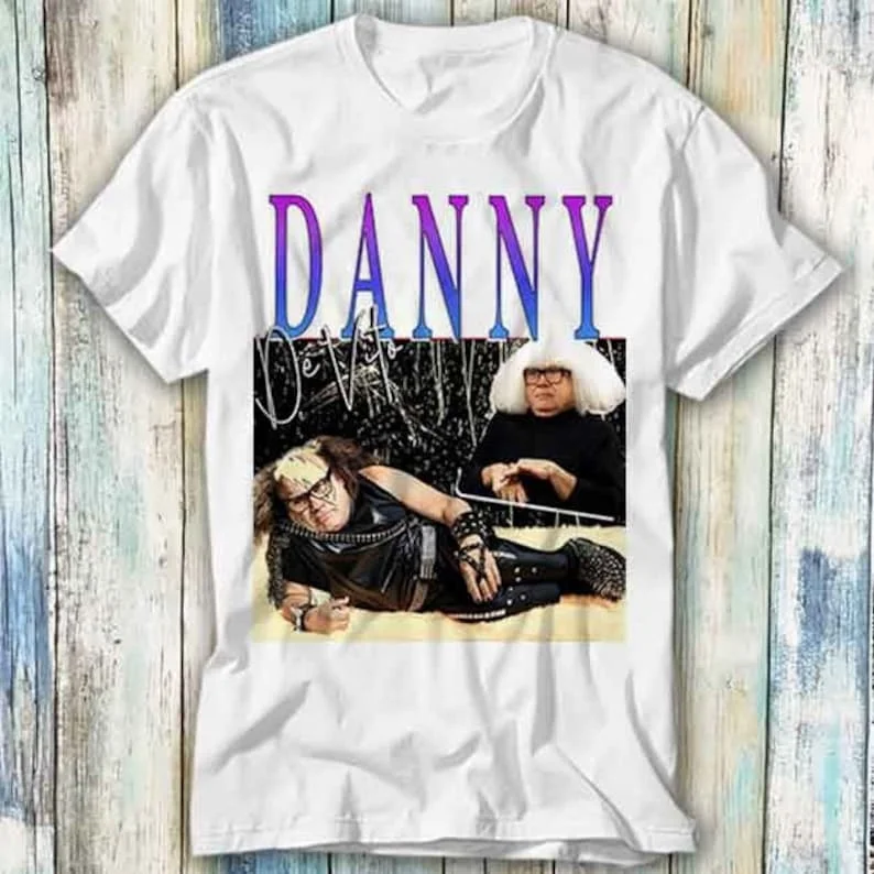 Danny Devito Parody 80s T Shirt Meme Gift Funny Top Tee Style Unisex Gamer Movie Music 641