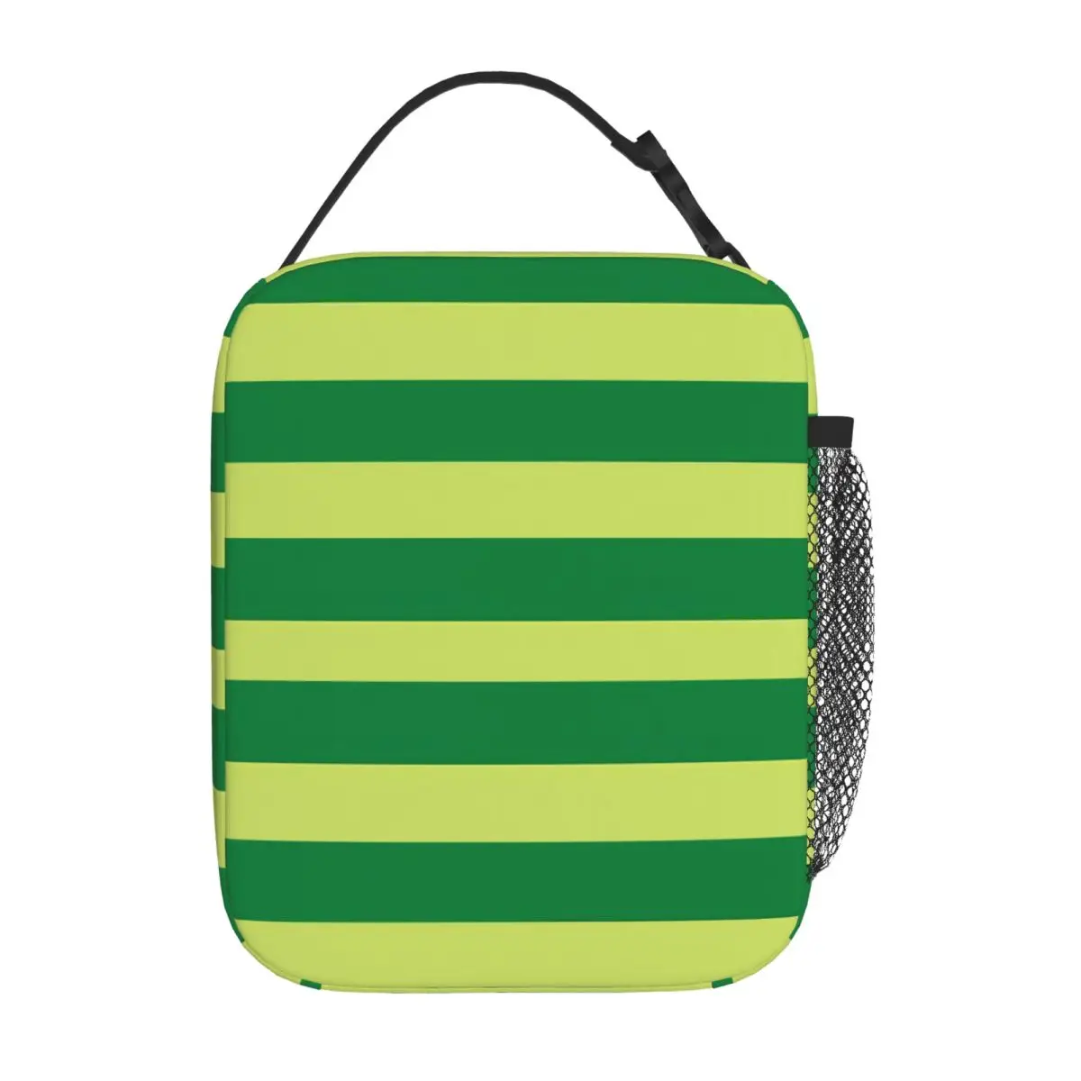 Bestselling Steve Blues Clues Green Vertical Stripe Design Multi Pocket Neoprene Lunch Bag Downtown Work Leakproof Lunch Bag