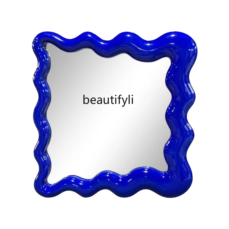 Wave Bathroom Mirror Cloud Makeup Mirror Wall Hanging Bathroom Dressing Mirror