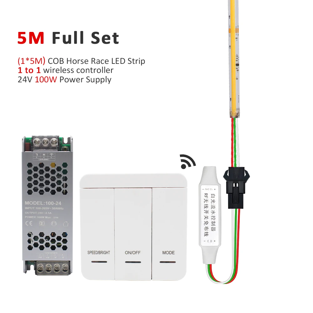 MJJC WS2811 COB LED Strip DC24V 10