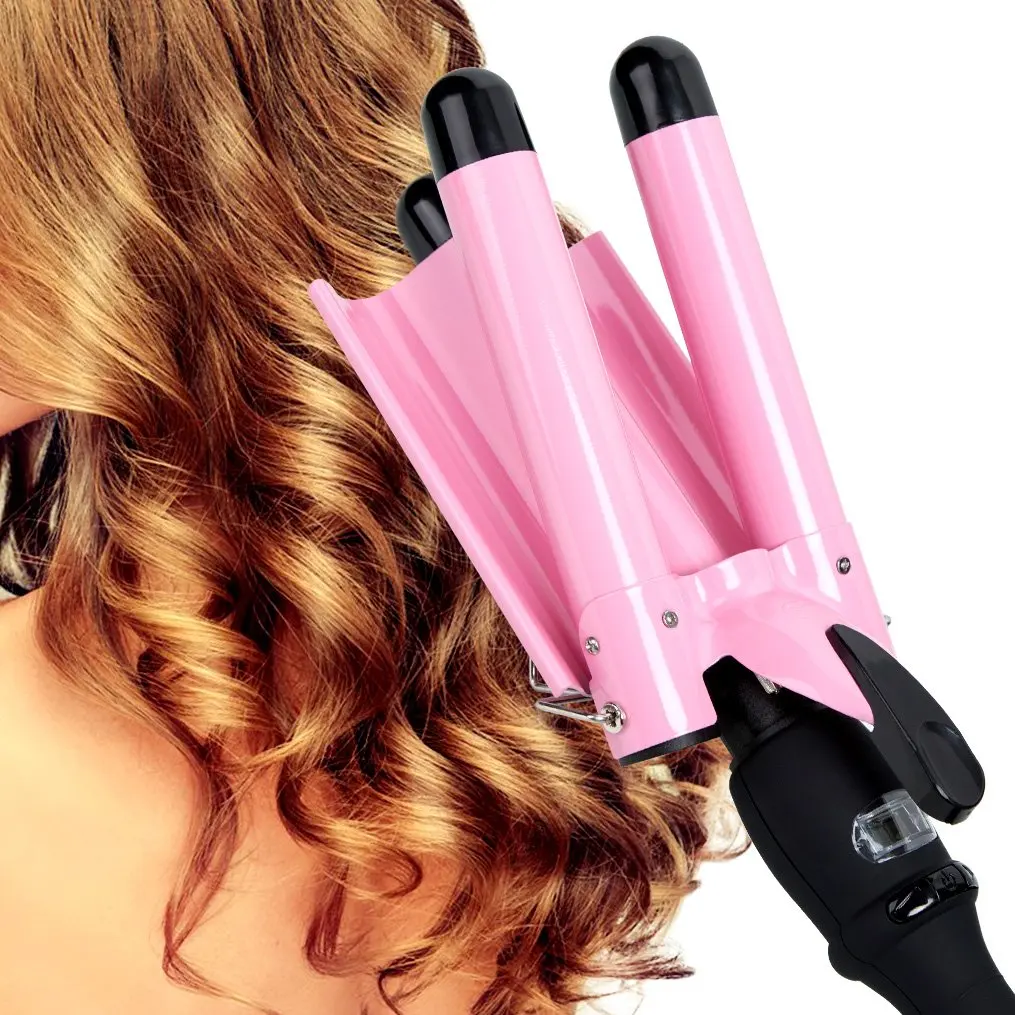 Hair Waver Curling Iron Barrel Hair Crimper with Fast Heating Up 25mm Crimper Wand Curler for All Hair Types