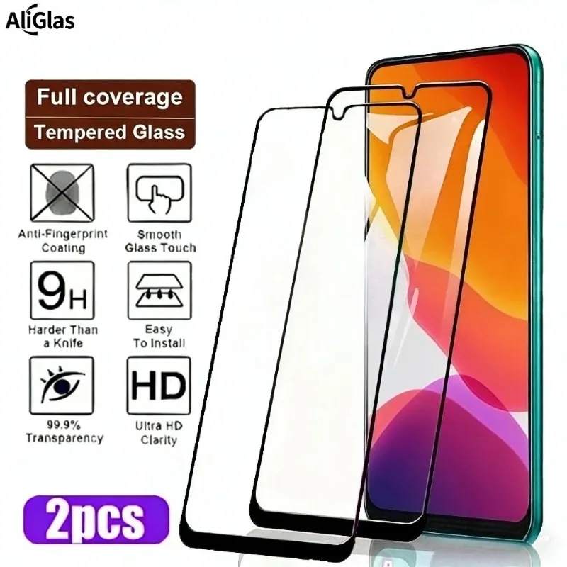 2 Stück Vollständiger Displayschutz für Samsung Galaxy A07 A15 A17 A26 A35 A56 Gehärtetes Glas für Samsung A13 A16 A26 A36 A55 A73