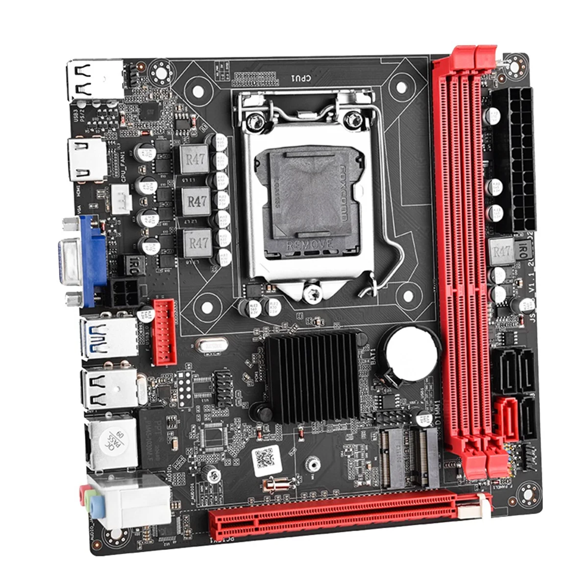 

B75A Desktop Motherboard LGA1155 2XDDR3 Slots Up to 16G PCI-E16X SATA3.0 USB3.0 100M Ethernet B75A Motherboard