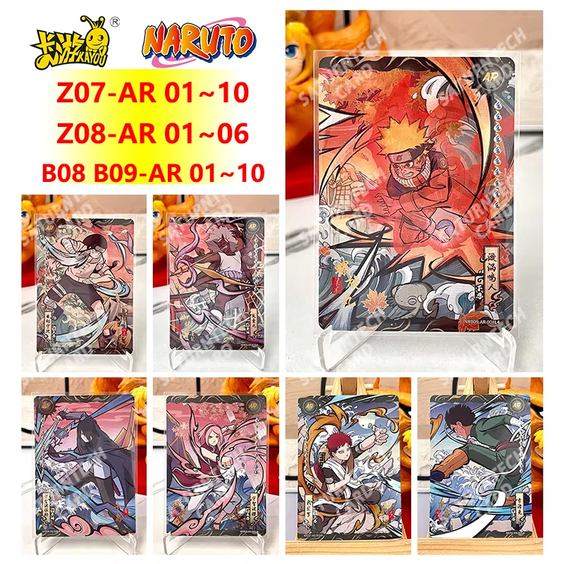 KAYOU Card AR 01-10 Naruto Card W9T2 W7T4 Uchiha Sarada Sarutobi Hiruzen Konan Anime Collection Card Toy Gift For Boys Girls