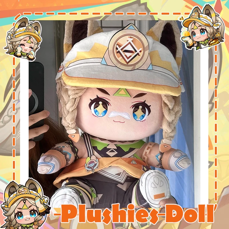 ゲーム原神インパクトカチナぬいぐるみ綿ぬいぐるみ座っているおもちゃぬいぐるみソフトアニメ役割抱き枕フィギュア 40 センチメートル大サイズ