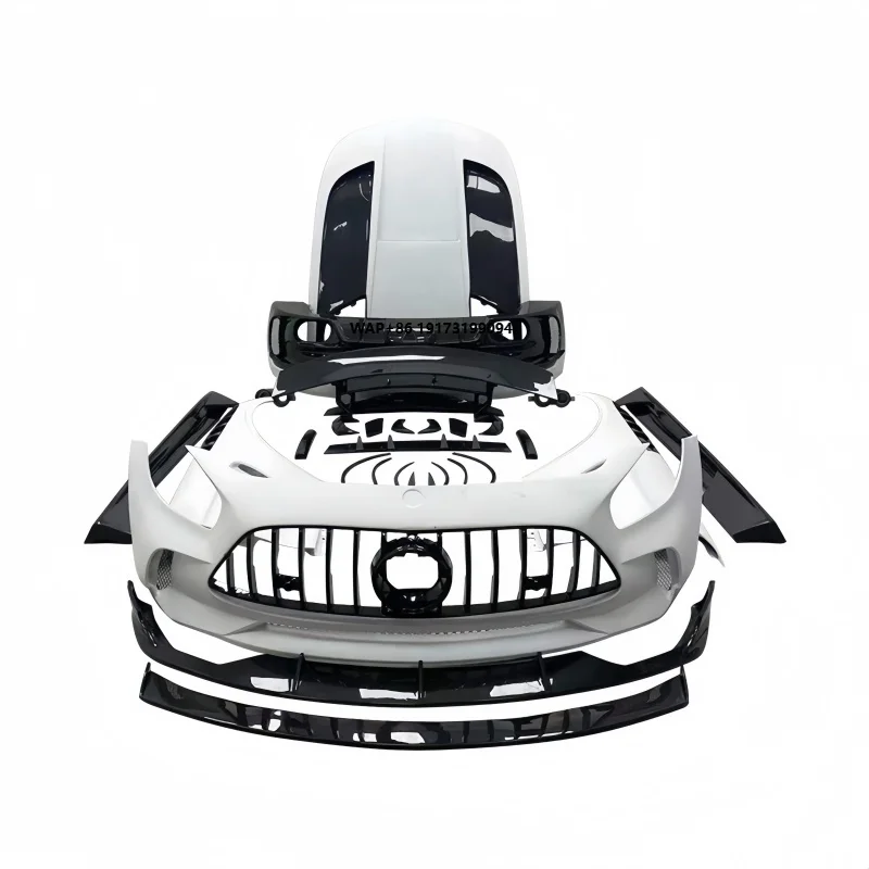 

Suitable for M-ercedesBenz A-MG GT Modified Bl-ak Se-ris Wide-body Large air Intake Cover BS Complete Vehicle Kit