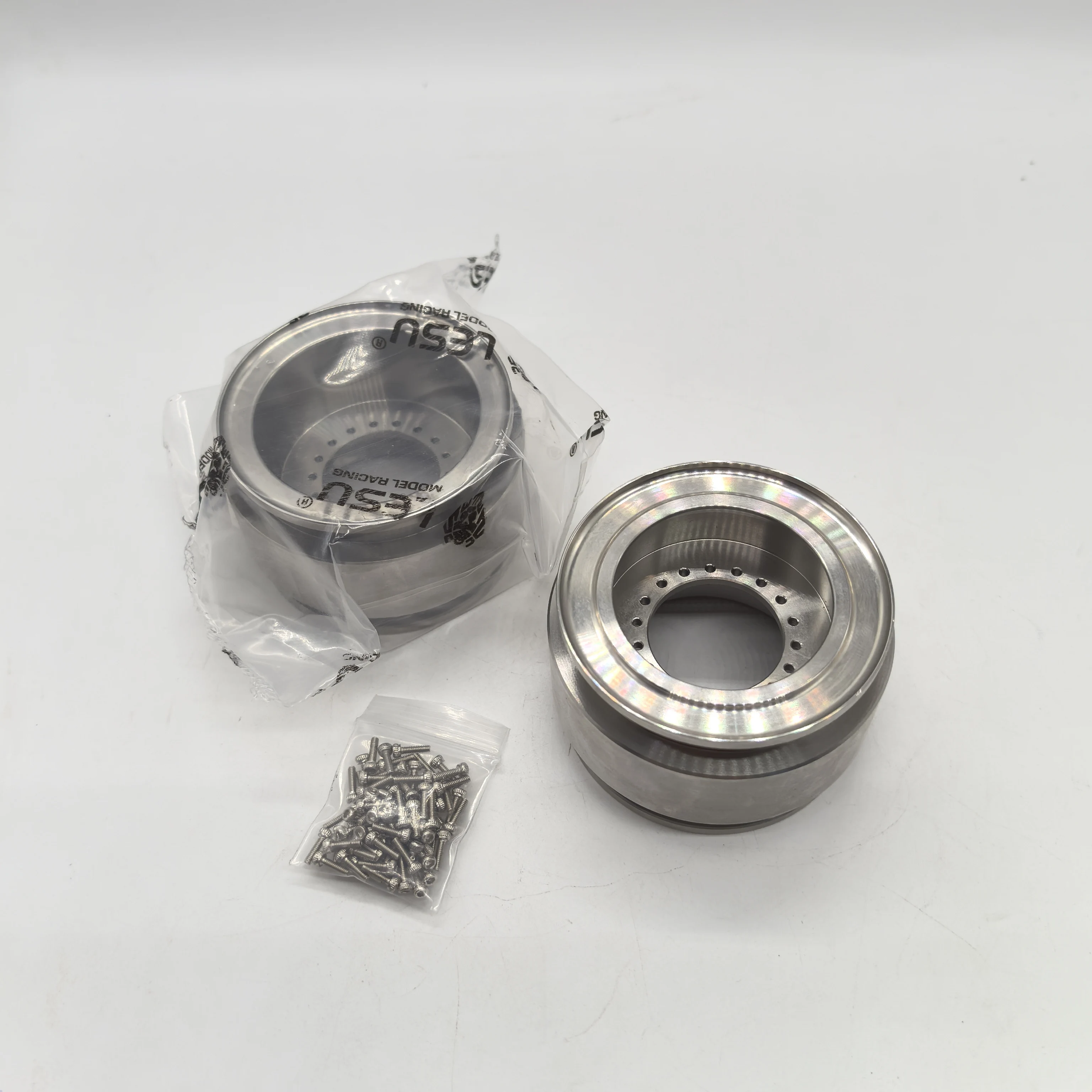 LESU Spare Metal Wheel Hubs For Toys 1/16 Loader RC Car Model Truck For Tamiya DIY Parts Car Outdoor Toys