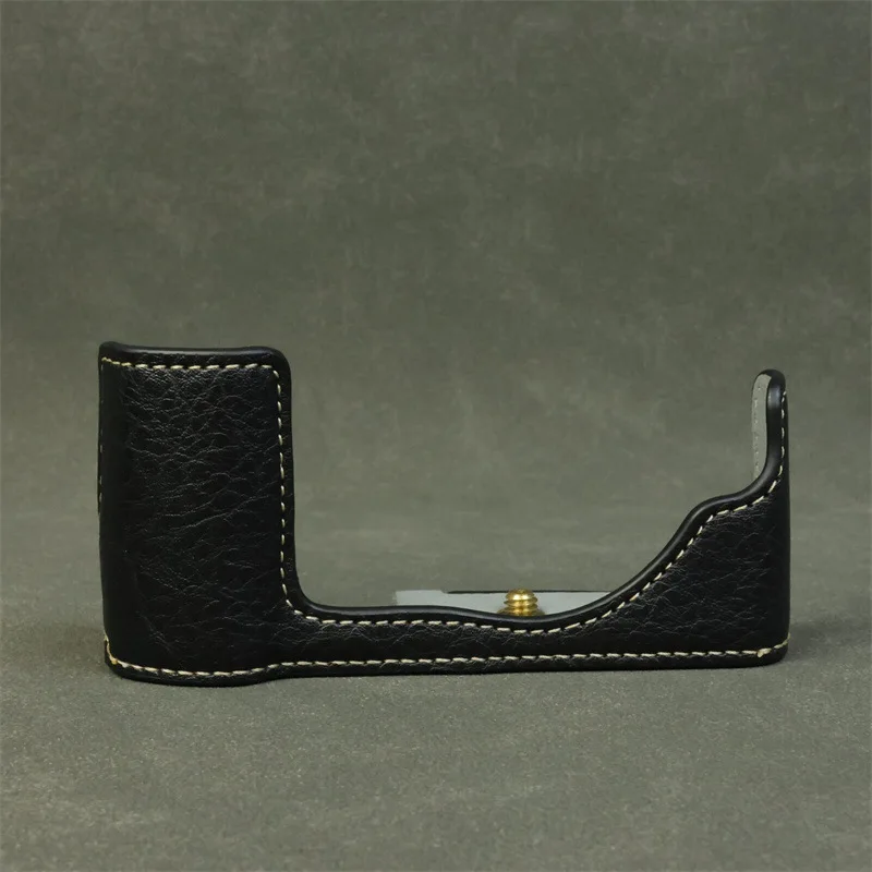 غطاء حماية، لحقيبة كاميرا أوليمبوس PEN E-P7 الصغيرة المفردة، حافظة جلدية واقية، حافظة قاعدة بمقبض ep7 #3