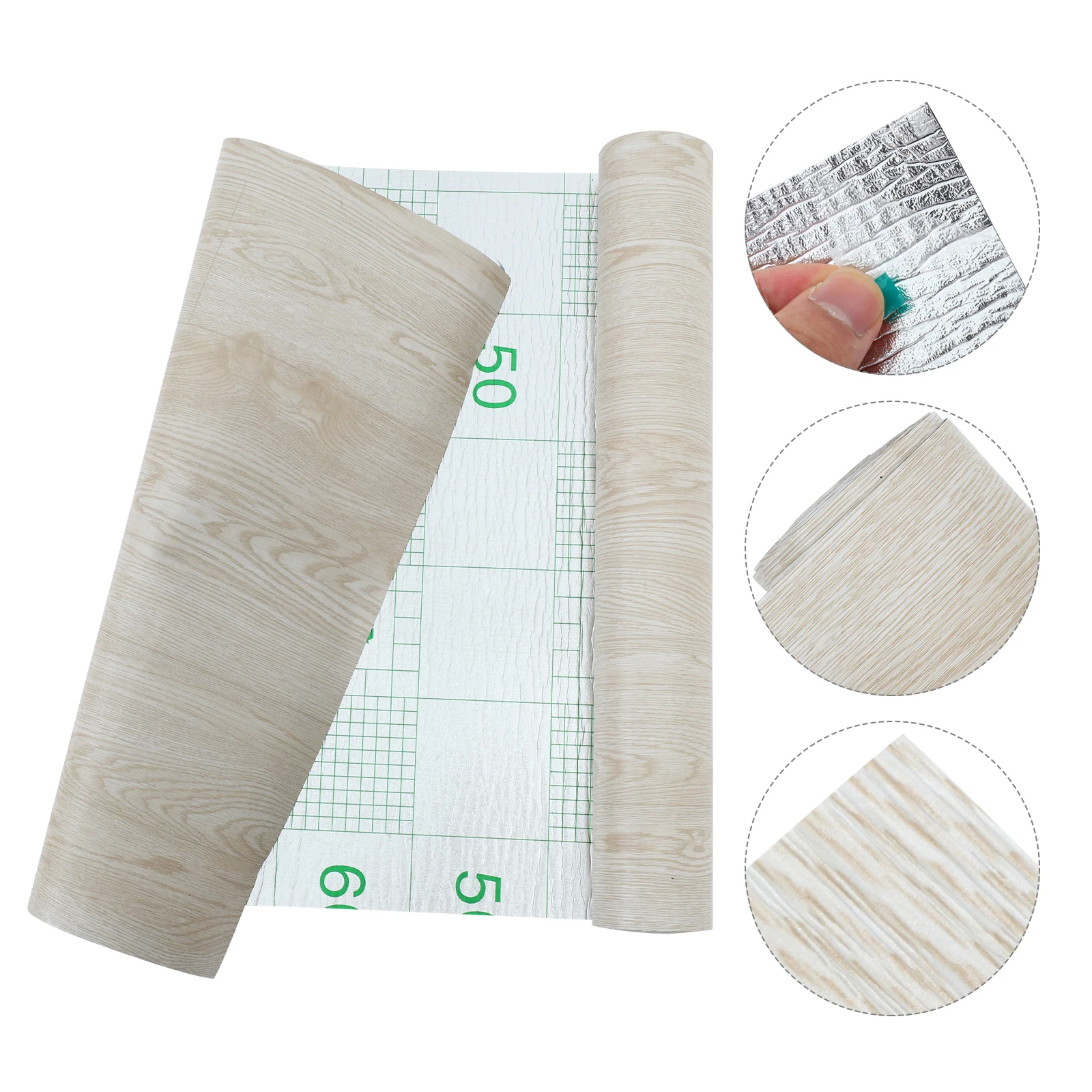 1 ロール自己粘着 PVC 床材耐摩耗性ピールスティック床ステッカー家庭用キッチンオフィススーパーマーケット防水