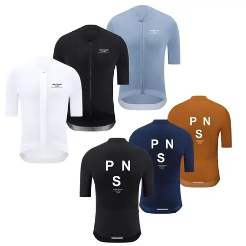 남자 사이클링 저지 Maillot Ciclismo Hombre MTB 도로 자전거 PNS 사이클링 저지 고품질 자전거 사이클링 의류 반팔