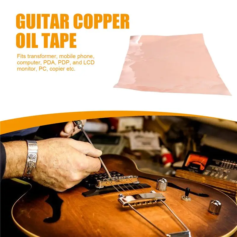 【GROOT VERKOOP】 Multifunctionele 22,5 x 30 cm zelfklevende gitaarkoper afschermingsfolietape