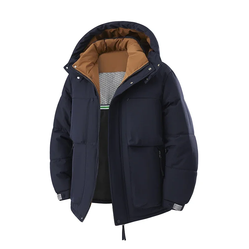 Veste d'hiver à capuche pour hommes, épaisse et chaude, rembourrée en coton, à la mode, polyvalente, manteau de haute qualité, grande taille, nouvelle collection L-8XL