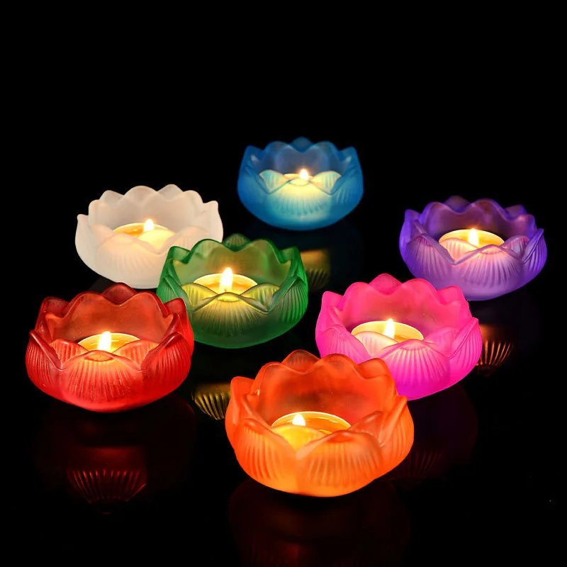 Colorful Glass Lotu…