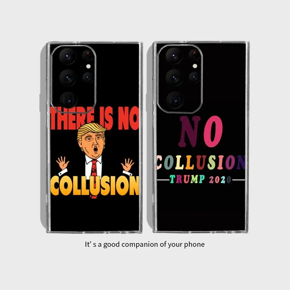 No Collusion2024 Trump Phone Case For Samsung Galaxy S24 Ultra S22 S23 Ultra S21 S20 5G Protective Silicone TPU Funda