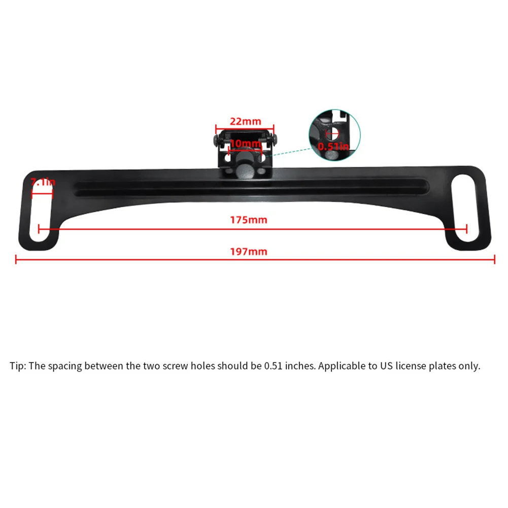 Car License Plate Frame Rear View Camera License Plate Holder Only  For American Style For Trucks Trailers Car Accessories