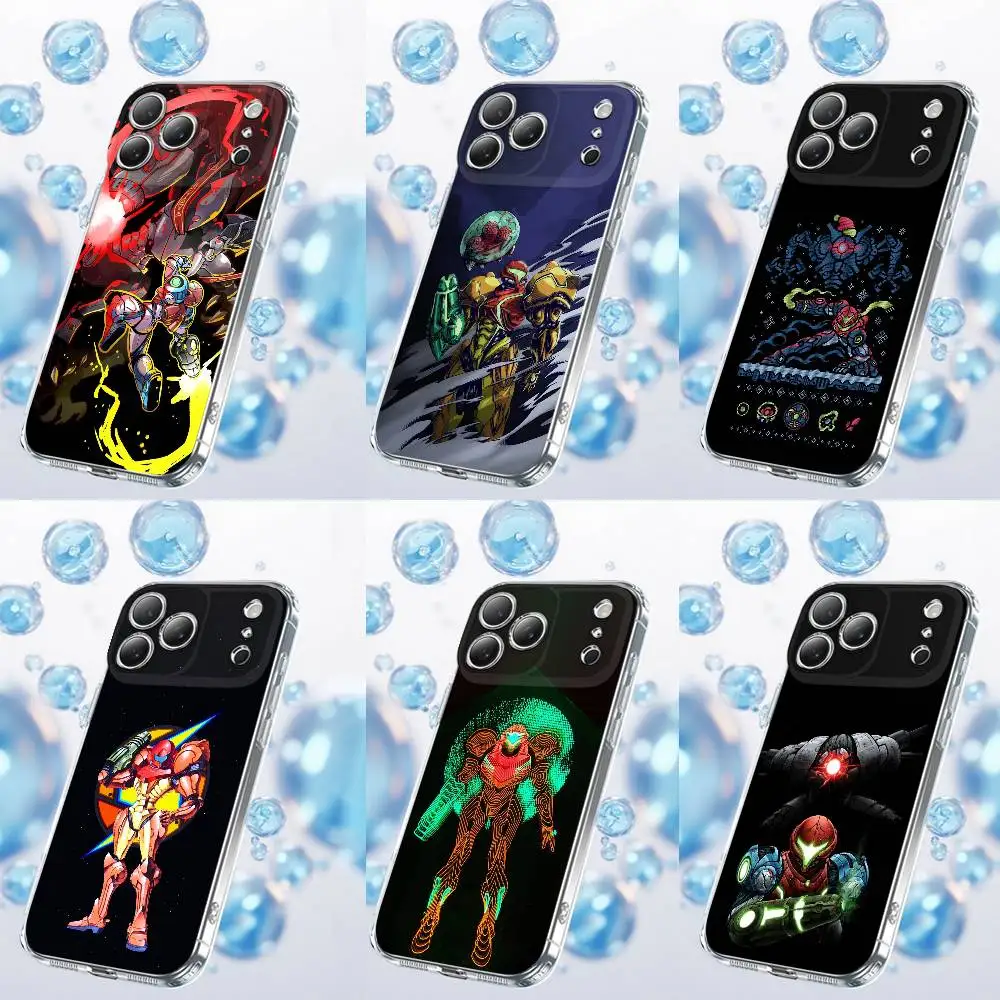 

M-Metroid Dread Phone Case For iPhone 17,16,15,14,13,12,11,Plus,Pro,Max,Plus,E,Air,Mini Transparent Cover