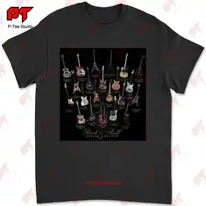 Rock-and-Roll-Gitarren-T-Shirt, BB King, Angus Young, Steve, Vai, Paul, STNA, BPDJ 8 Hauptverkaufsgitarren Steve Vai - №8
