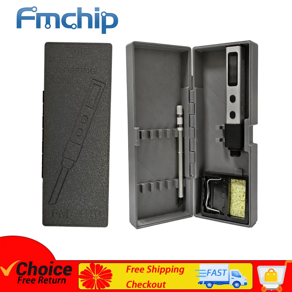 FMCHIP FM03 Compact Soldering Iron PD 65W Smart Temperature-Controlled Aluminum Alloy Digital Solder Station Tools T65 Tip