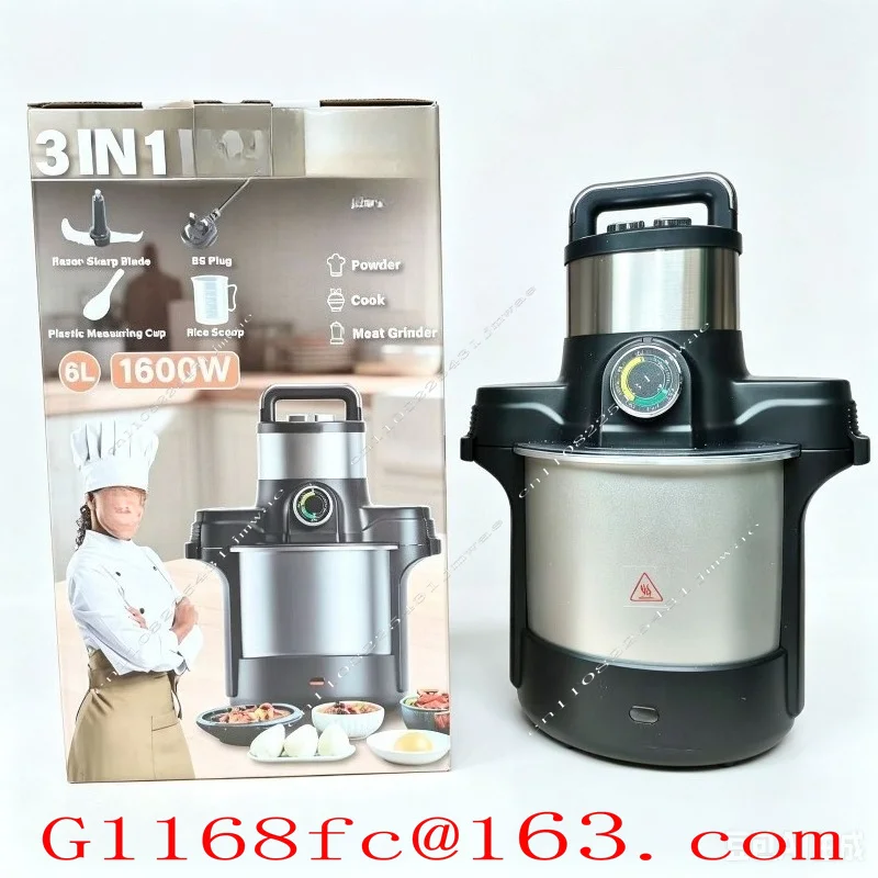 Kitchen Multifunctional Cooking Powder, Cutting Vegetables, Boiling Soup, Heating and Grinding Meat Machine