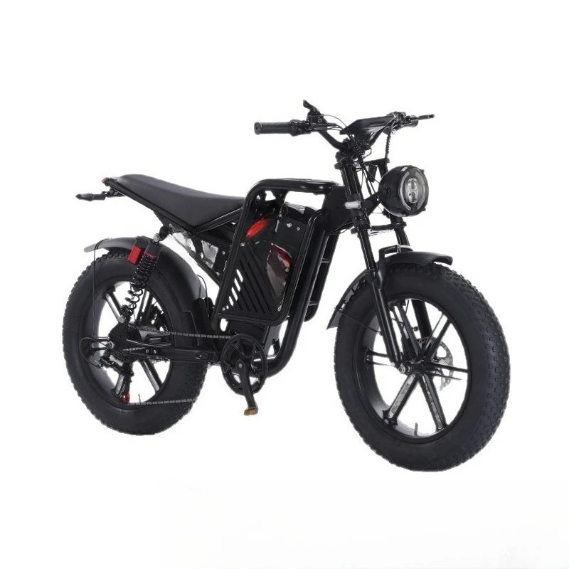 Snowmobile Wide Tire Electric Bicycle Dual Motor Electric Booster Dual Shock Absorption Dual Drive Motor Electric Vehicle