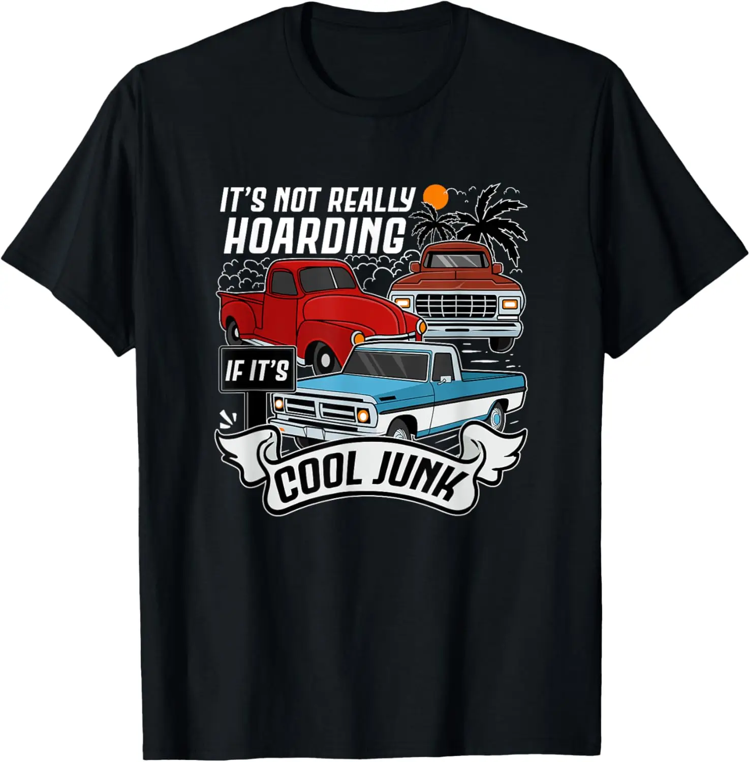 classic car old truck automobile antique vehicle hoarding T-Shirt