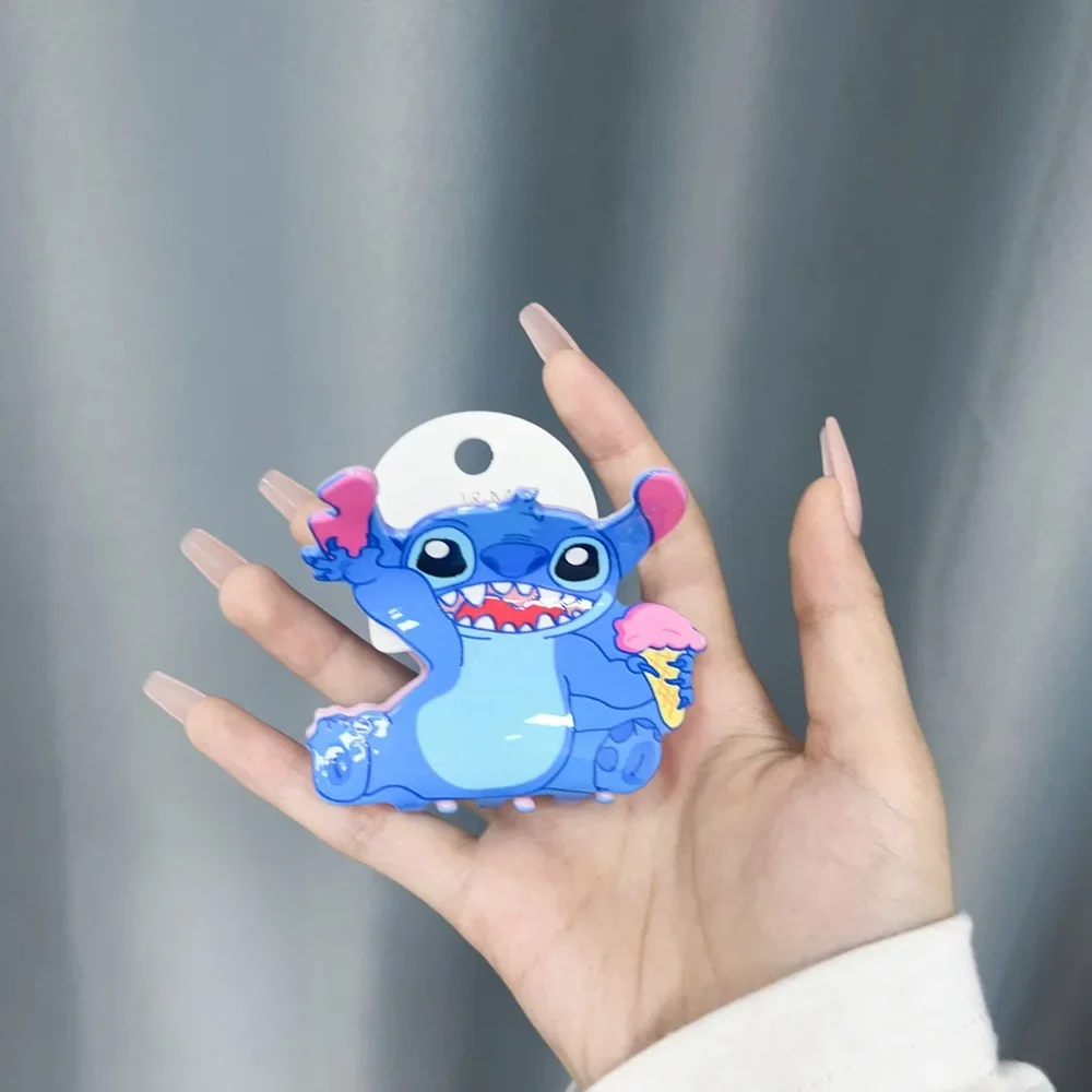 Disney Cartoon Anime Hairclips For Girl Acrylic Lilo & Stitch Hair Claw Women Cute Stitch Summer Party Hairpins Kids Friend Gift