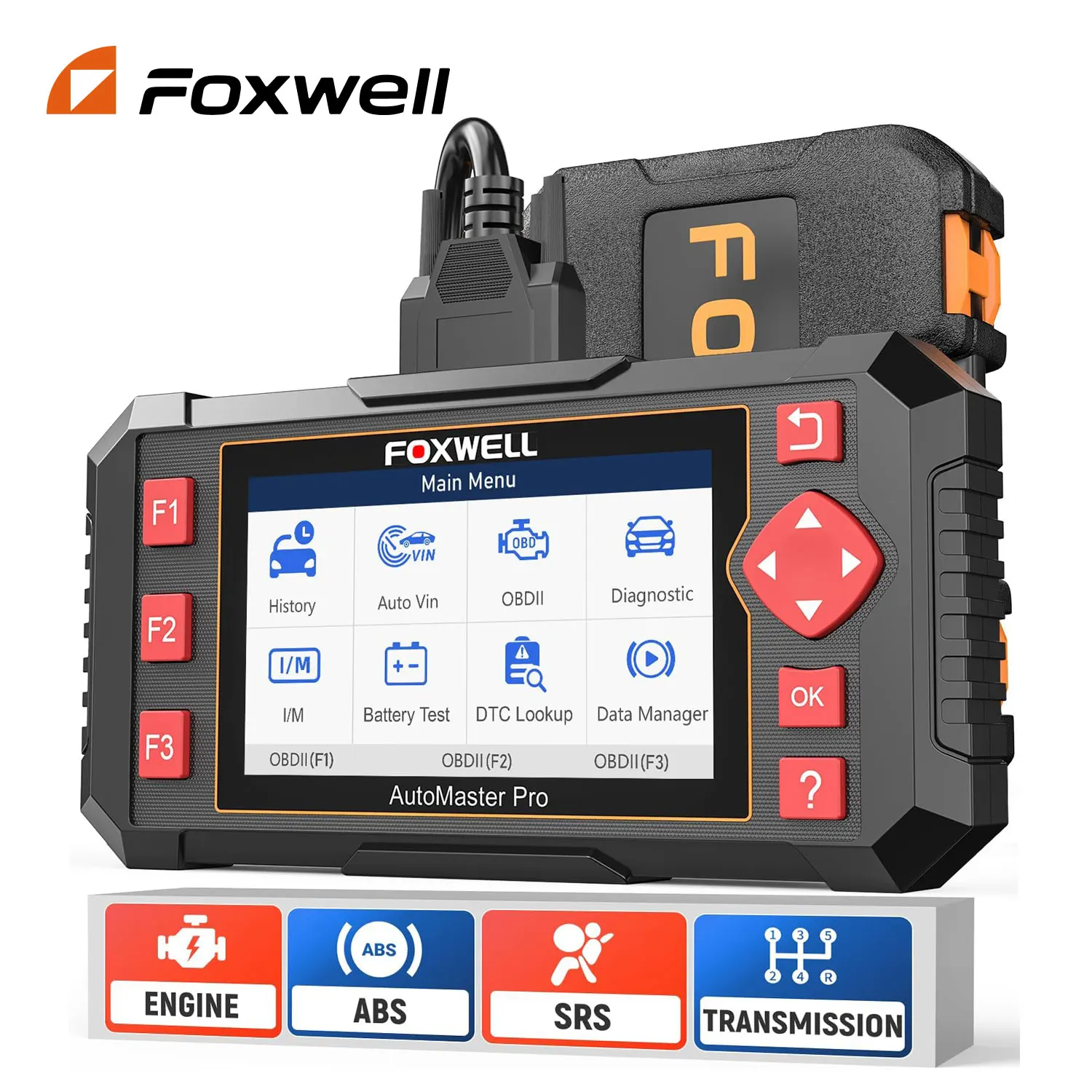 Newest FOXWELL NT604 Elite OBD2 Scanner ABS SRS Engine Code Reader Airbag Scanner Transmission Code Reader Car Diagnostic Tools