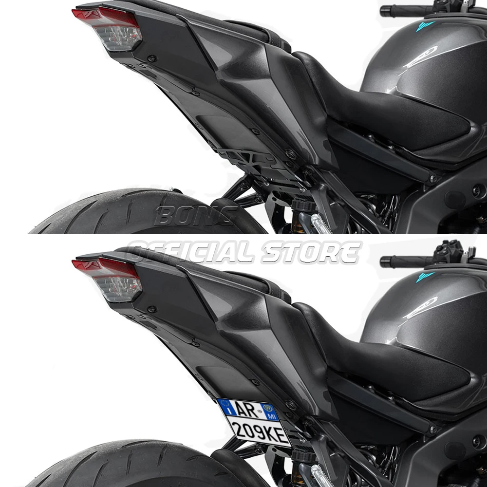 MT-09 Tail Tidy For YAMAHA MT-09/SP MT09 （Gen 4）2024 2025 Low-Mount Fender Eliminator Tail Tidy License Plate Holder