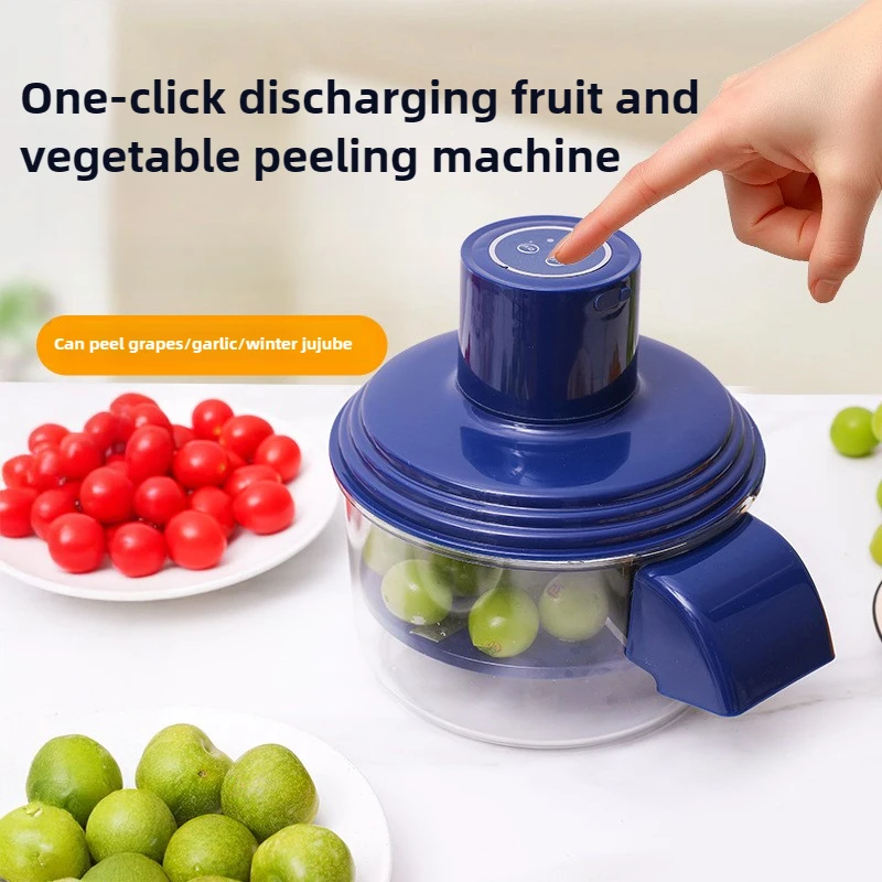 

Full-Automatic Fruit Peeling Machine for Home and Commercial Use - Electric Peeler for Grapes, Fruits, Vegetables and Garlic