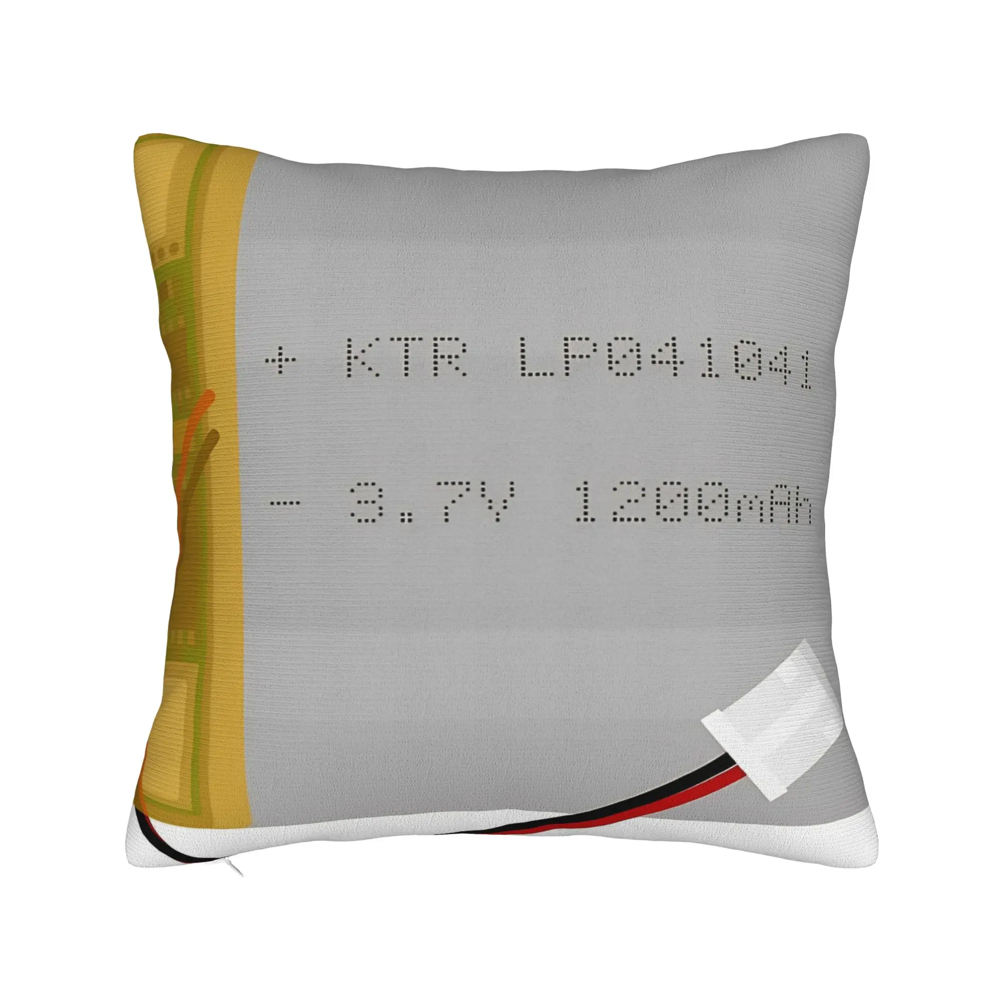 Lithium Polymer Battery Square Pillow Cases  Cushion Cover Awesome Zippered Decorative Pillowcover for Home 18