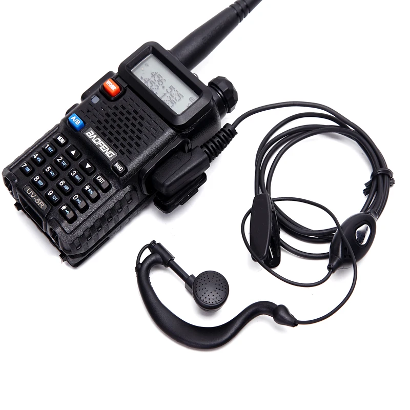 2-pinowy zestaw słuchawkowy walkie-talkie przewodowy dwukierunkowe Radio krótkofalowe słuchawka słuchawka do Baofeng BF-888S UV5R Walkie Talkie 992 Earwear