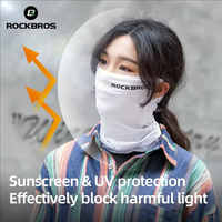 ROCKBROS Summer Cycling Mask Sun UV Protection Bicycle Face Masks Ice Silk Cooling Bandana Sports Bike Mask Motorcycle Balaclava