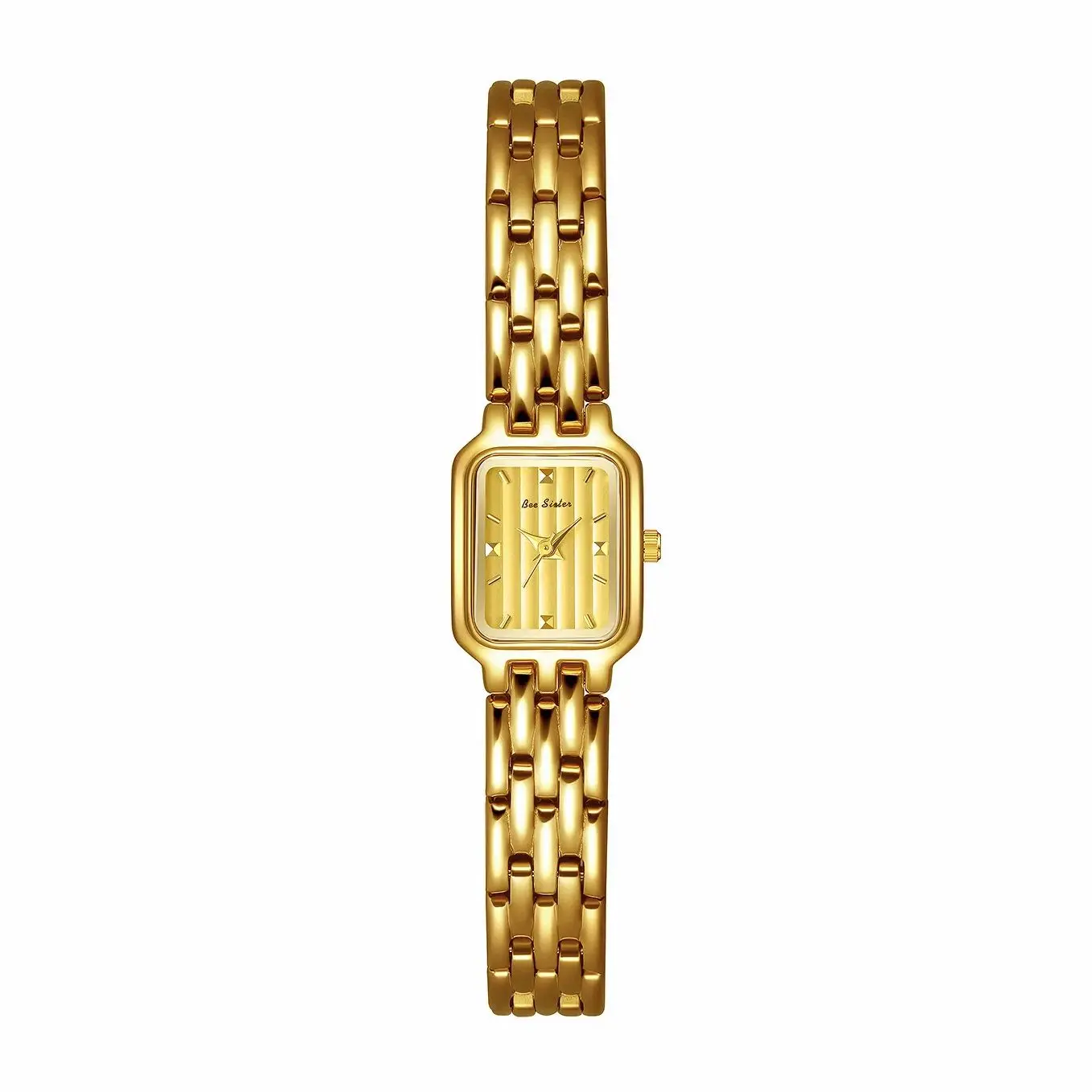 

Элегантные женские часы в ретро-стиле золотистого цвета, квадратный корпус, водонепроницаемые, с ремешком из нержавеющей стали, кварцевый механизм, женские наручные часы, подарок