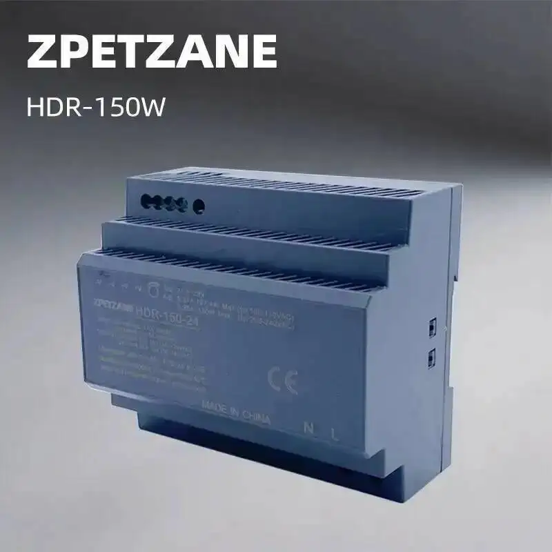 

HDR-150W 100W DIN Rail Switching Power Supply SMPS 12V 24V Ultra Slim AC/DC Step Shape LED Driver Power Transformer