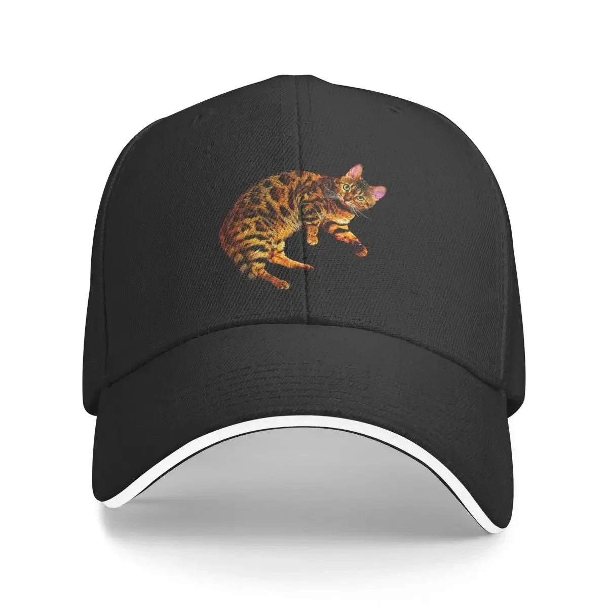 Bengal Cat Kitten Baseball Cap Sun Cap tea Hat cute Women's Beach Outlet Men's