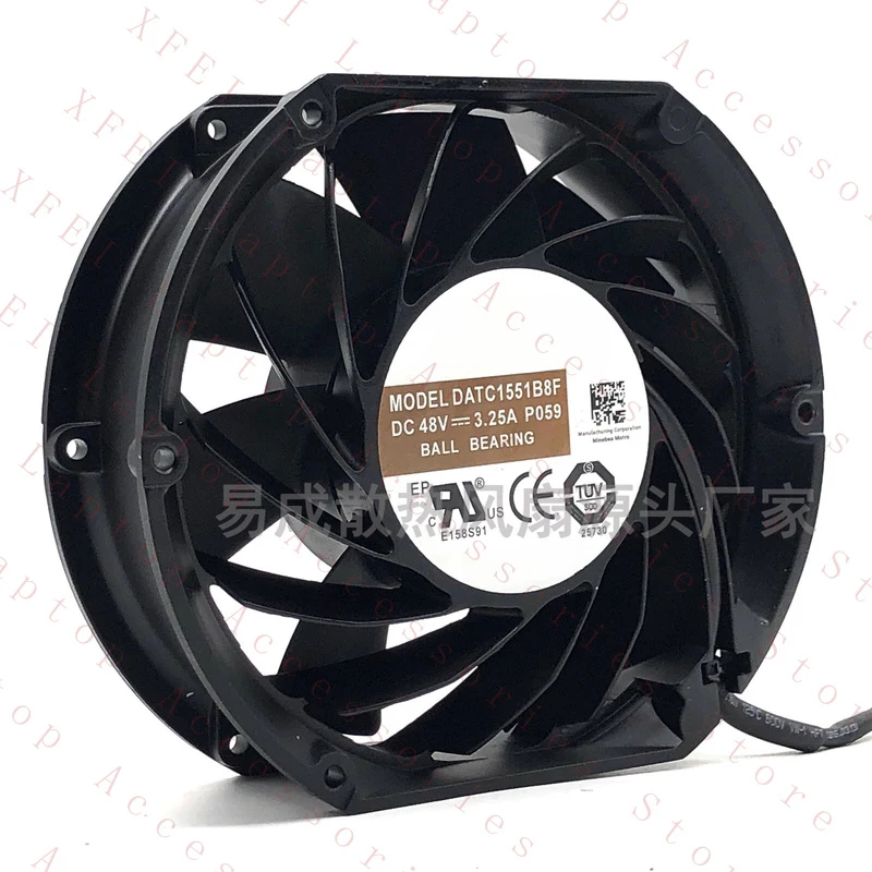 D  FOR AVC DATC1551B8F DC 48V 3.25A Axial Ball Bearing Cooling Fan