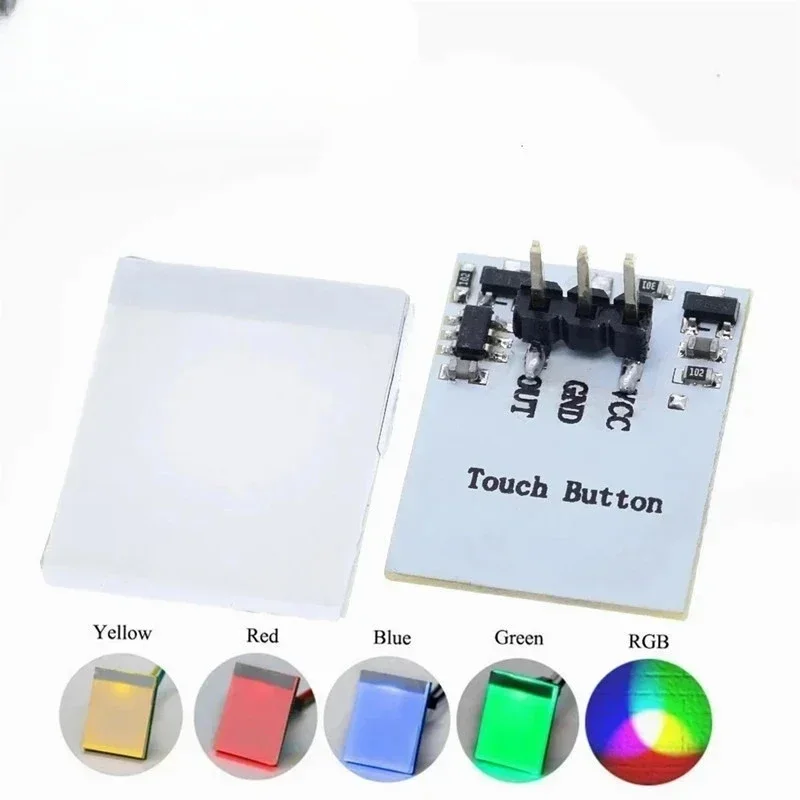 10PCS Blue Red Green Color Capacitive Touch Switch Button Module 2.7V To 6V Module Anti-jamming Is Strong HTTM Series